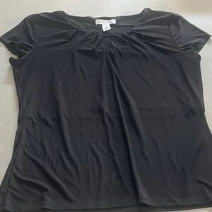 White House Black Market Black Short Sleeve Top